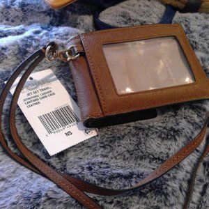 Michael Kors Lanyard card case Leather luggage ID
